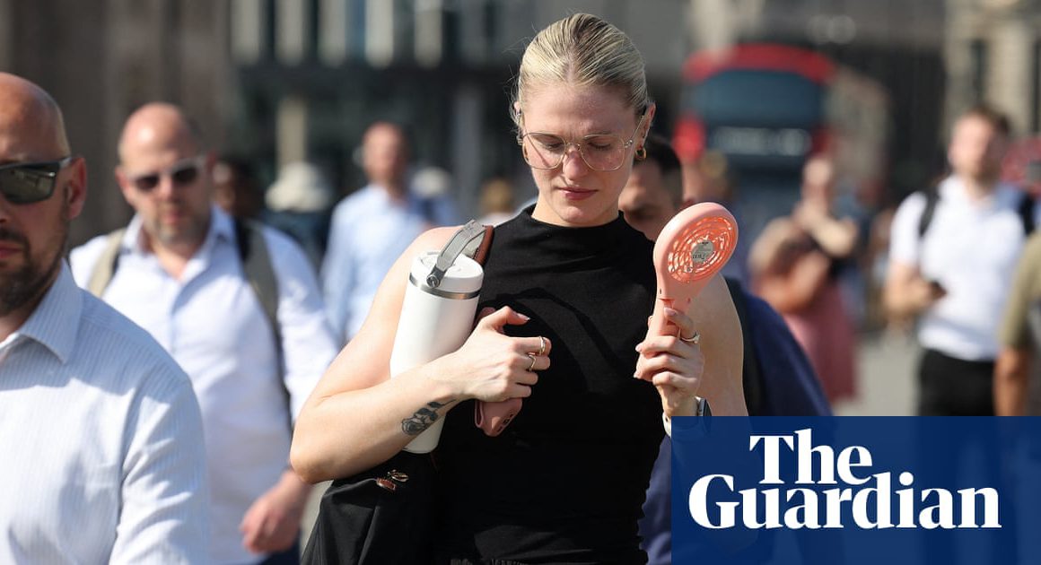 UK heatwaves may have cost economy £4.4bn in lost output so far this year, analysis finds