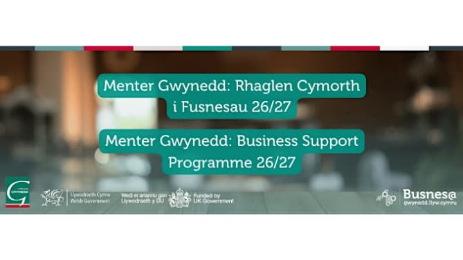 Menter Gwynedd to Host Business Support Sessions