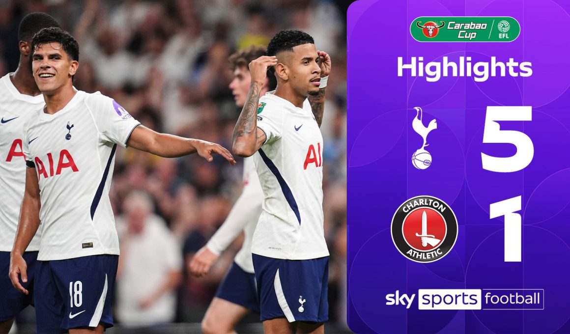 Carabao Cup Highlights: Tottenham Hotspur 5-1 Charlton Athletic