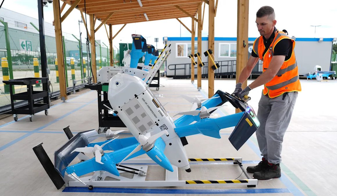 Amazon Nears Approval to Expand Drone Deliveries in Darlington